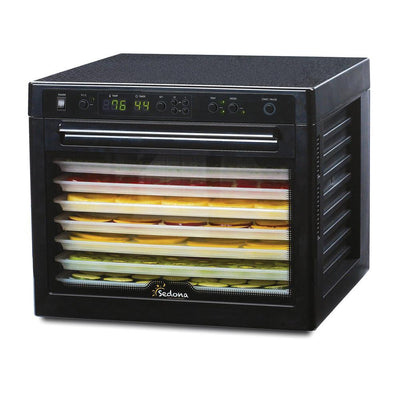 Sedona Rawfood 9-Tray Black Food Dehydrator with Temperature Control - Super Arbor