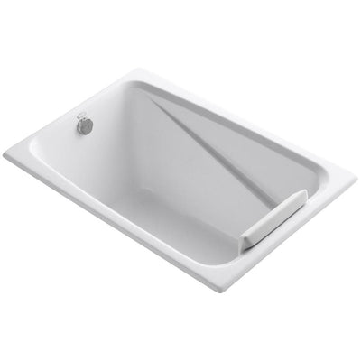 Greek 48 in. x 32 in. Acrylic Drop-In or Undermount Bathtub with Reversible Drain in White - Super Arbor