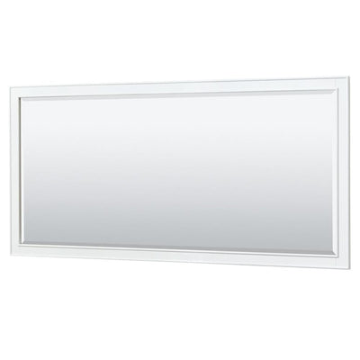 Deborah 70 in. W x 33 in. H Framed Wall Mirror in White