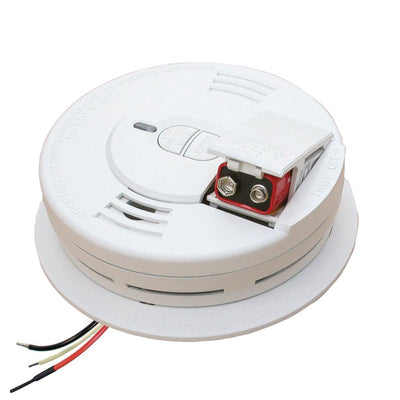 Hardwire Smoke Detector with Battery Backup, Ionization Sensor, and 2-Button Test/Hush - Super Arbor