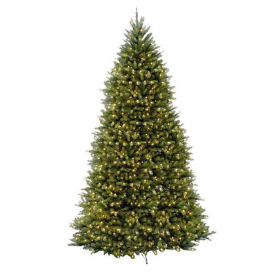 12 ft. Dunhill Fir Pre-Lit Artificial Christmas Tree with 1500 Clear Mini Lights - Super Arbor