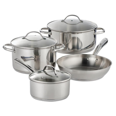 7 Pc Stainless Steel Cookware Set - Super Arbor