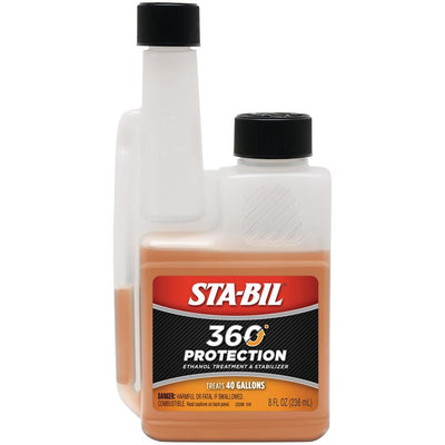 Sta-Bil STA-BIL 360 Protection Ethanol Treatment and Stabilizer 8 oz. Treats 40 Gallons of Fuel - Super Arbor