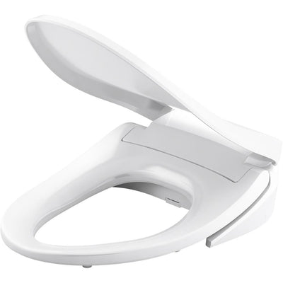 Elongated Cleansing Closed -Front Toilet Seat in White - Super Arbor