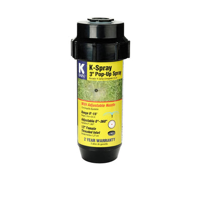 3 in. KSpray Pop-Up Sprinkler with Adjustable Pattern Nozzle - Super Arbor
