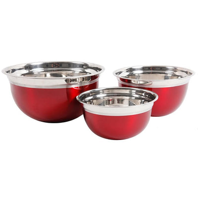 Rosamond 3-Piece Stainless Steel Mixing Bowl Set - Super Arbor