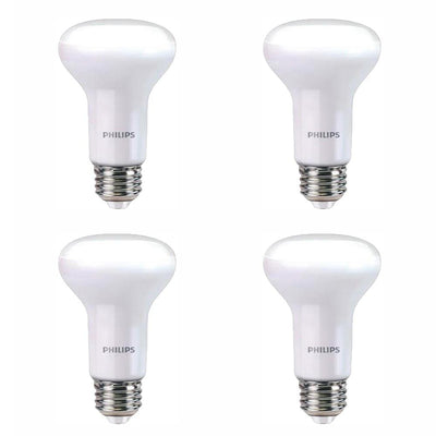 Philips 45-Watt Equivalent R20 Dimmable LED Energy Star Light Bulb Soft White with Warm Glow Light Effect (4-Pack) - Super Arbor