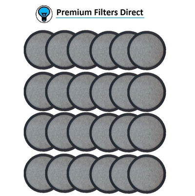 (24) Premium Replacement Charcoal Water Filter Disks for All Mr. Coffee Machines, Replaces Filter Disc, 24 Pack