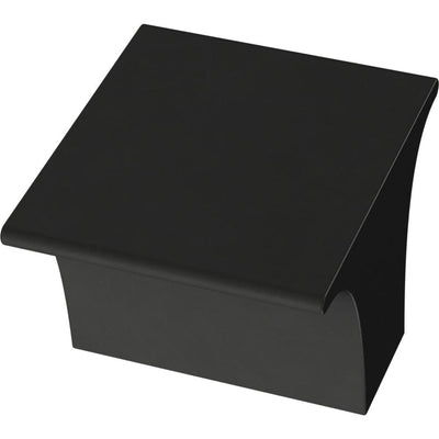 Inclination 1-1/8 in. (28 mm) Matte Black Cabinet Knob - Super Arbor