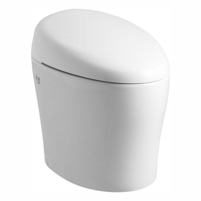 Karing 1-piece 1.28 GPF Single Flush Elongated Toilet in White - Super Arbor