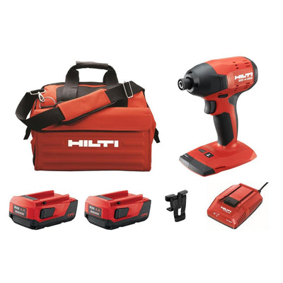 22-Volt Lithium-Ion 1/4 in. Hex Brushless Cordless SID 4 Impact Driver Kit with (2) 22/4.0 Batteries, Charger and Bag - Super Arbor