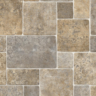 IVC Princeton Stone Residential Vinyl Sheet, Sold by 13.2 ft. Wide x Custom Length - Super Arbor