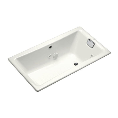 Tea-for-Two 5 ft. Whirlpool Tub with Reversible Drain in White - Super Arbor