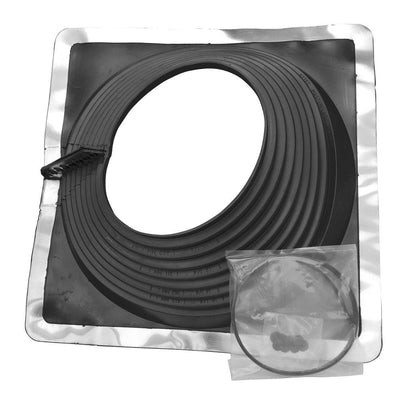 Retro Master Flash 8 in. x 8 in. Vent Pipe Roof Flashing with 9-1/4 in. - 16-1/4 in. Adjustable Diameter - Super Arbor