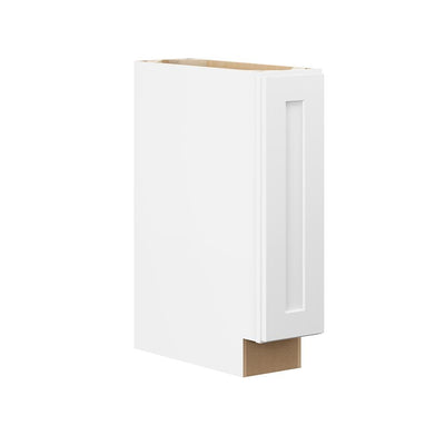 Shaker Ready To Assemble 9 in. W x 34.5 in. H x 24 in. D Plywood Base Kitchen Cabinet in Denver White Painted Finish
