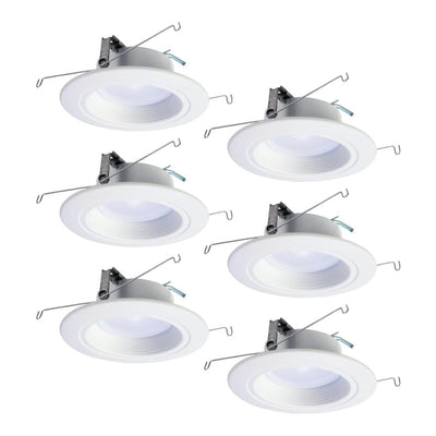RL 5 in. and 6 in. Tunable White Bluetooth Smart Integrated LED Recessed Ceiling Light CCT 2700K-5000K (6-Pack) - Super Arbor