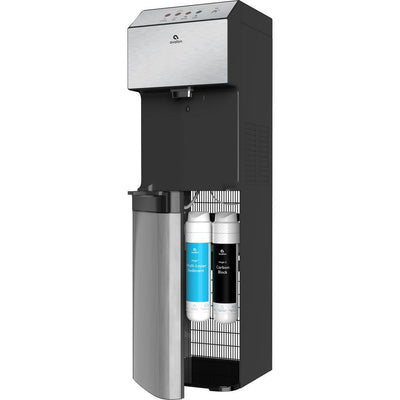 3-Temperatures Self Cleaning Touchless Electric Bottleless Water Cooler Dispenser in Stainless Steel - Super Arbor
