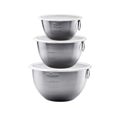 3-Piece Stainless Steel Mixing Bowl Set - Super Arbor