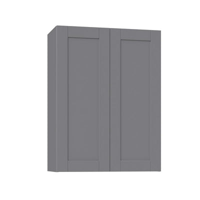 Shaker Assembled 30 in. x 40 in. x 14 in. Wall Cabinet in Gray - Super Arbor