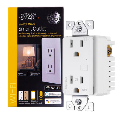 GE Wi-Fi In-Wall Smart Outlet Receptacle - Super Arbor