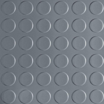 Husky Coin 10 ft. Wide x Your Choice Length Grey Commercial Grade Vinyl Flooring - Super Arbor