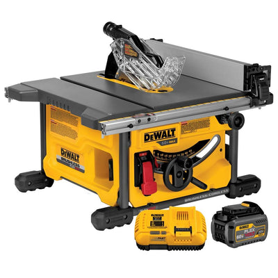 FLEXVOLT 60-Volt MAX Lithium-Ion Cordless Brushless 8-1/4 in. Table Saw Kit with Battery 2Ah and Charger - Super Arbor