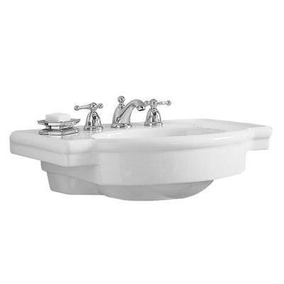 American Standard Retrospect 27 in. W Pedestal Sink Basin in White - Super Arbor