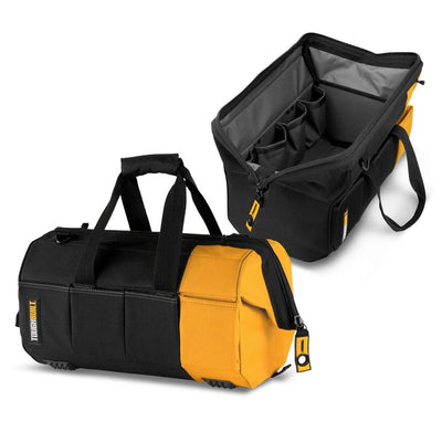 Massive Mouth 16 in. Tool Bag with 38-Pockets in Black - Super Arbor