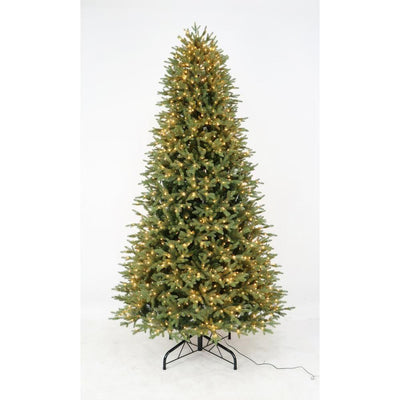 9 ft Jackson Noble Fir Pre-Lit LED Artificial Christmas Tree with 1500 Color Changing Micro Dot Lights - Super Arbor