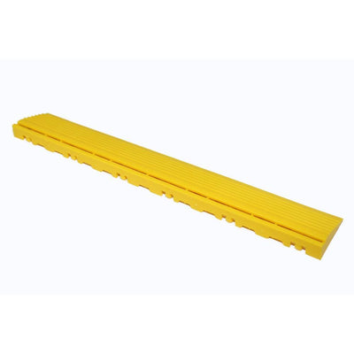 Swisstrax 15.75 in. Citrus Yellow Pegged Edging for 15.75 in. Swisstrax Modular Tile Flooring (2-Pack) - Super Arbor