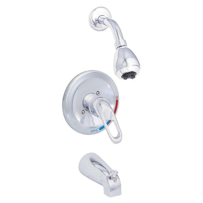 Prestige Collection Single-Handle 1-Spray Tub and Shower Faucet in Chrome (Valve Included) - Super Arbor