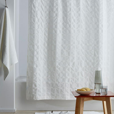 Organic Cotton 72 in. White Shower Curtain - Super Arbor