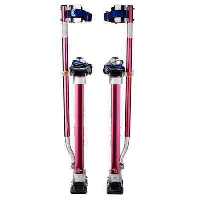 18 in. to 30 in. Adjustable Height Drywall Stilts in Red - Super Arbor