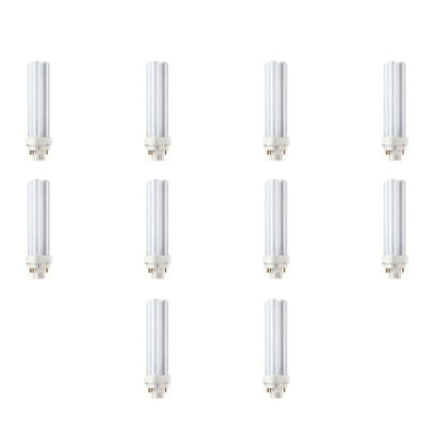 13-Watt G24q-1 CFLni 4-Pin Light Bulb Cool White (4100K) (10-Pack) - Super Arbor
