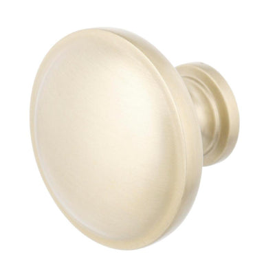 Domed 1-1/4 in. Champagne Classic Round Cabinet Knob (25-Pack) - Super Arbor