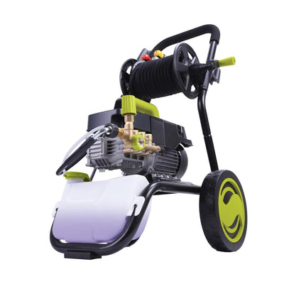 Sun Joe Commercial Series 1800 PSI Max 1.6 GPM Electric Pressure Washer with Wall Mount, Roll Cage and Hose Reel - Super Arbor
