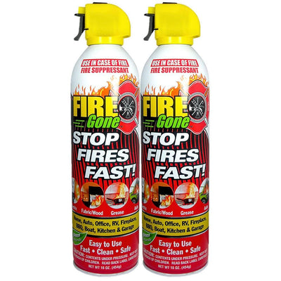 A:B:C Multiple Use Fire Extinguishing Spray Suppressant (2-Pack) - Super Arbor