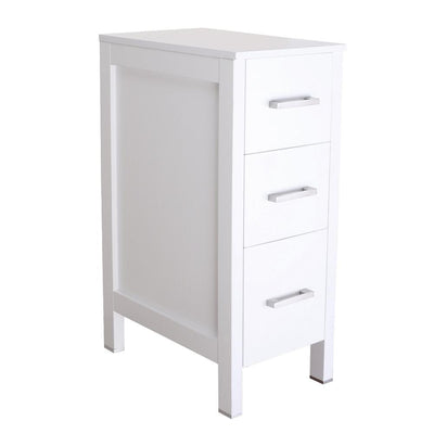 20 in. W x 12 in. D x 30 in. H Bathroom Vanity Cabinet Linen Cabinet with Three Drawers in White - Super Arbor