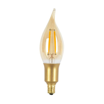 Globe Electric 40W Equivalent Soft White (2200K) Vintage Edison Candelabra Dimmable LED Light Bulb - Super Arbor
