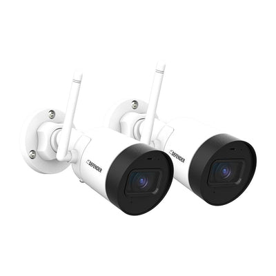 Guard Bullet Outdoor 2K(4MP) IP Wireless Security Surveillance Camera with No Monthly Fees and Wide Angle Lens (2-Pack) - Super Arbor