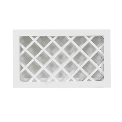 Shaker Ready to Assemble 36 in. W x 18 in. H x 12 in. D Wall Wine Rack in White - Super Arbor