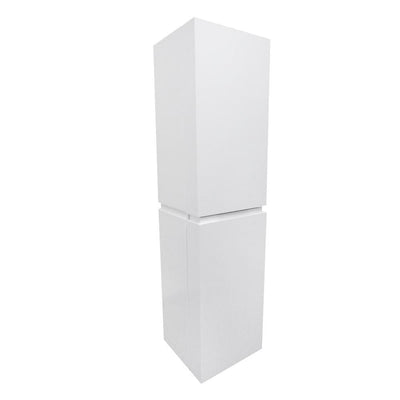 Mannheim 15.6 in. W x 15 in. D x 61.6 in. H Wall Mounted Linen Cabinet in White - Super Arbor