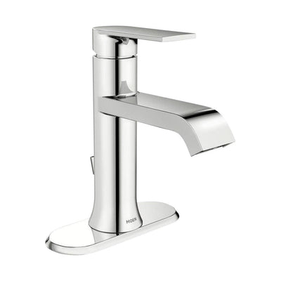 Genta Single Hole Single-Handle Bathroom Faucet in Chrome - Super Arbor