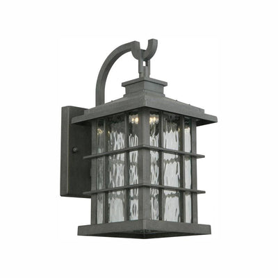 Summit Ridge Collection Zinc Outdoor Integrated LED Dusk-to-Dawn Wall Lantern Sconce - Super Arbor