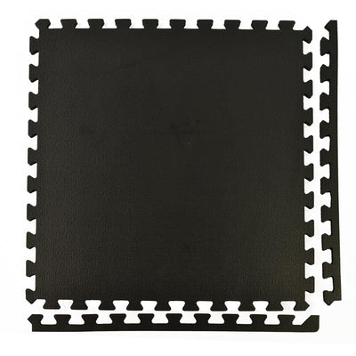 Greatmats Sport Plus Designer Black 2 ft. x 2 ft. x 0.39 in. Interlocking High Density Foam Floor Tiles (Case of 25)