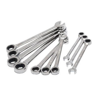 Metric Ratcheting Combination Wrench Set (10-Piece) - Super Arbor