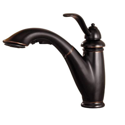 Marielle Single-Handle Pull-Out Sprayer Kitchen Faucet in Tuscan Bronze - Super Arbor