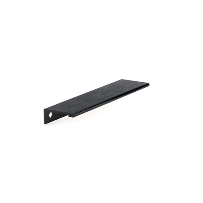 5-1/16 in. (128 mm) Brushed Black Contemporary Drawer Edge Pull - Super Arbor