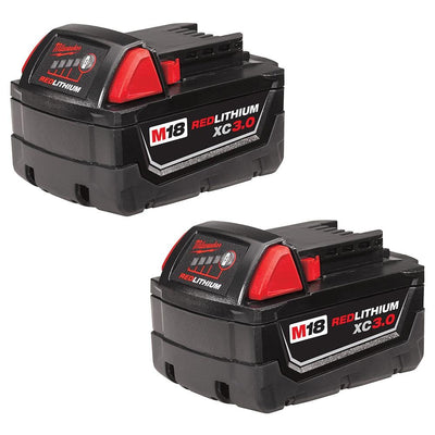 M18 18-Volt Lithium-Ion XC Extended Capacity Battery Pack 3.0Ah (2-Pack) - Super Arbor