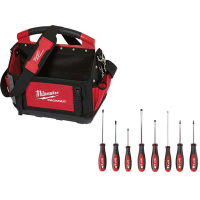 15 in. Packout Tote with Screwdriver Set (8-Piece) - Super Arbor